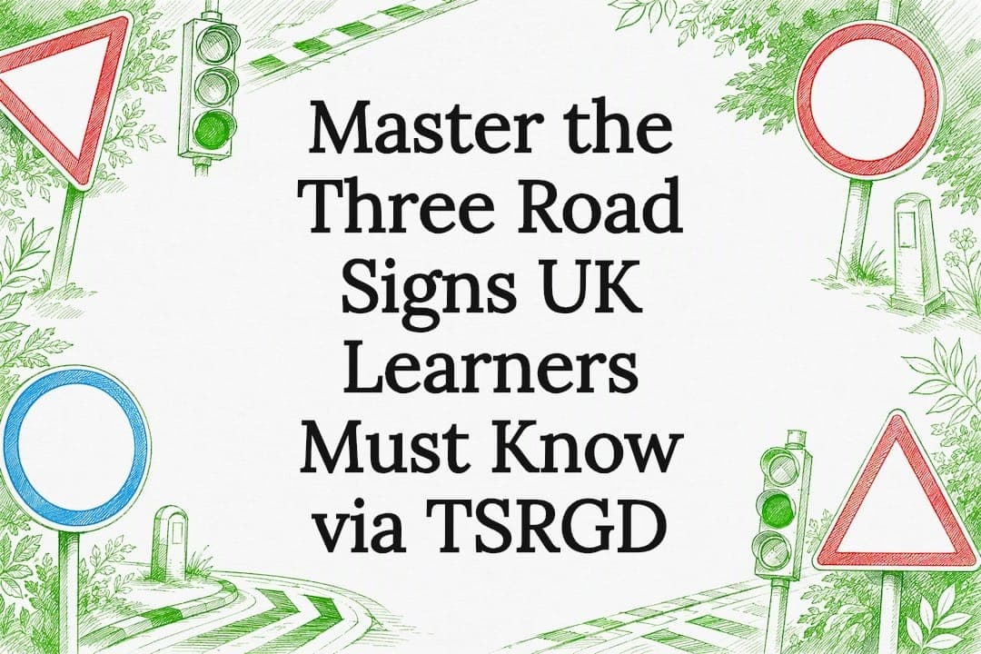 Master the Three Road Signs UK Learners Must Know via TSRGD