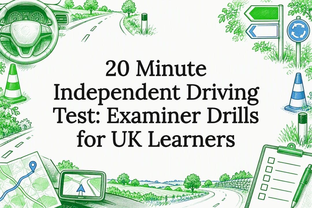 20 Minute Independent Driving Test: Examiner Drills for UK Learners
