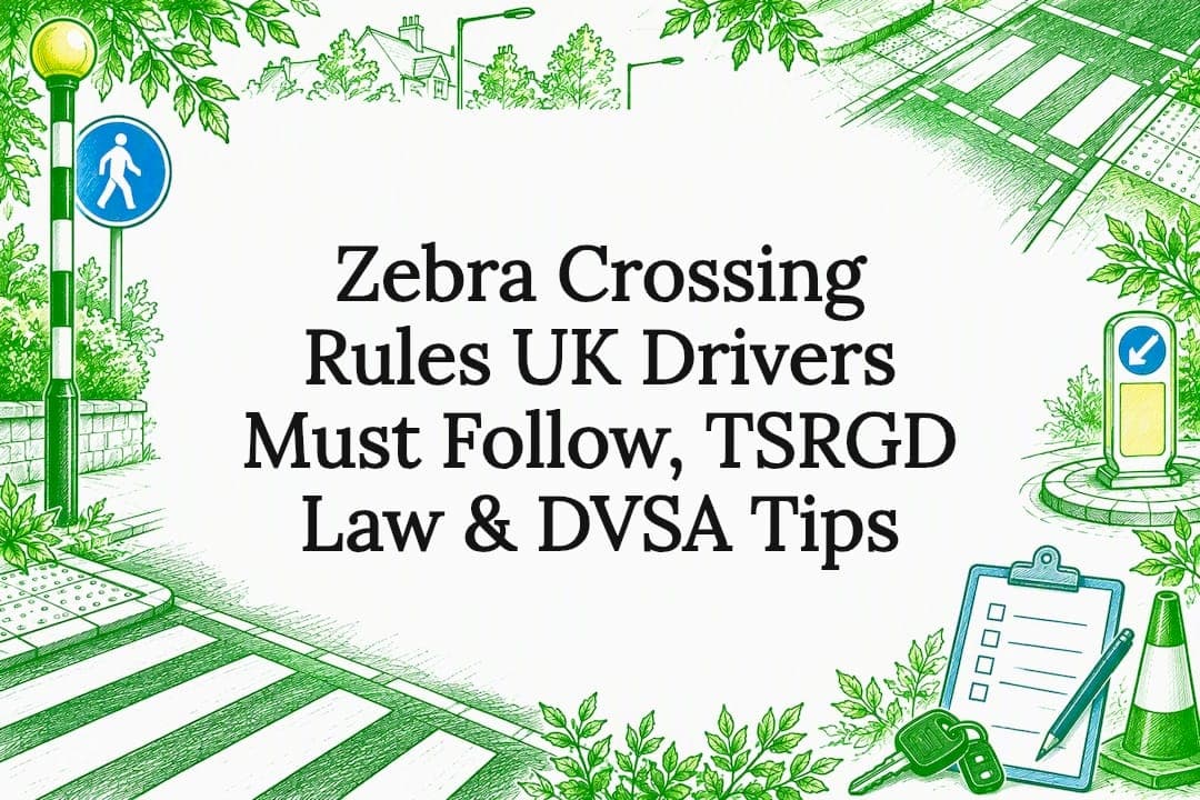 Zebra Crossing Rules UK Drivers Must Follow, TSRGD Law & DVSA Tips