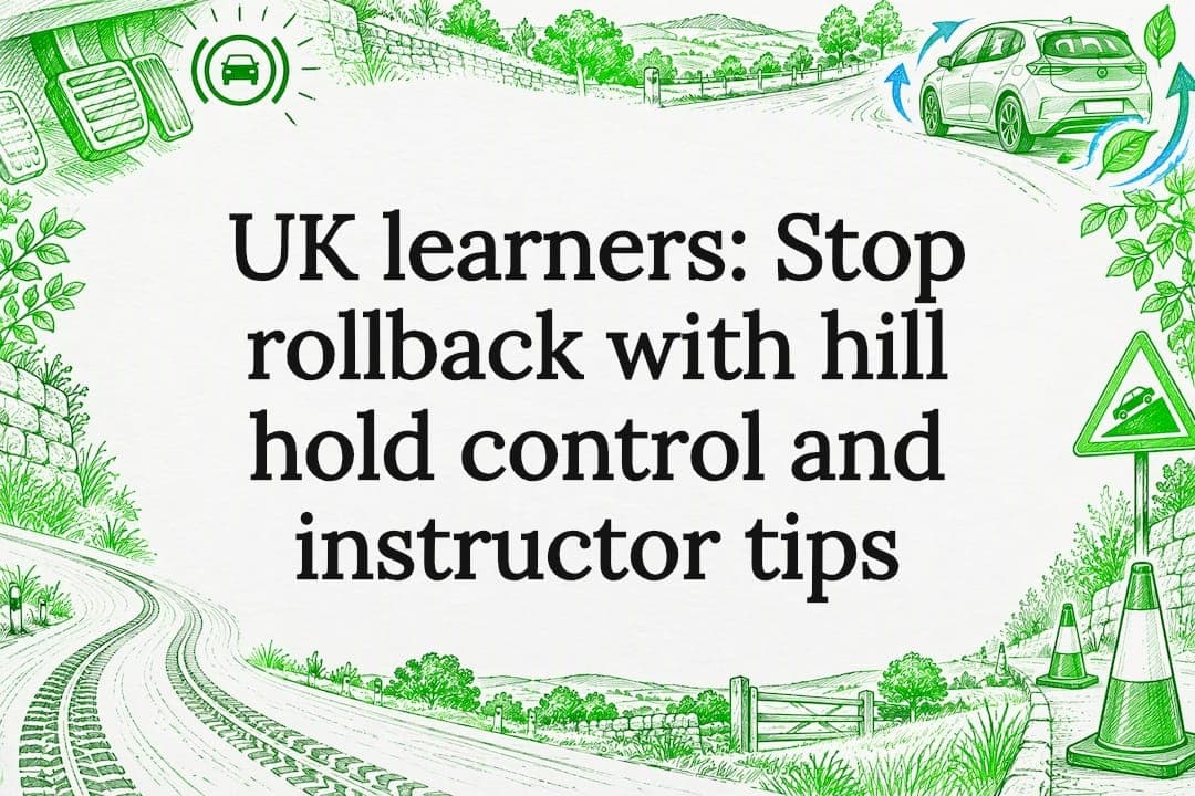UK learners: Stop rollback with hill hold control and instructor tips