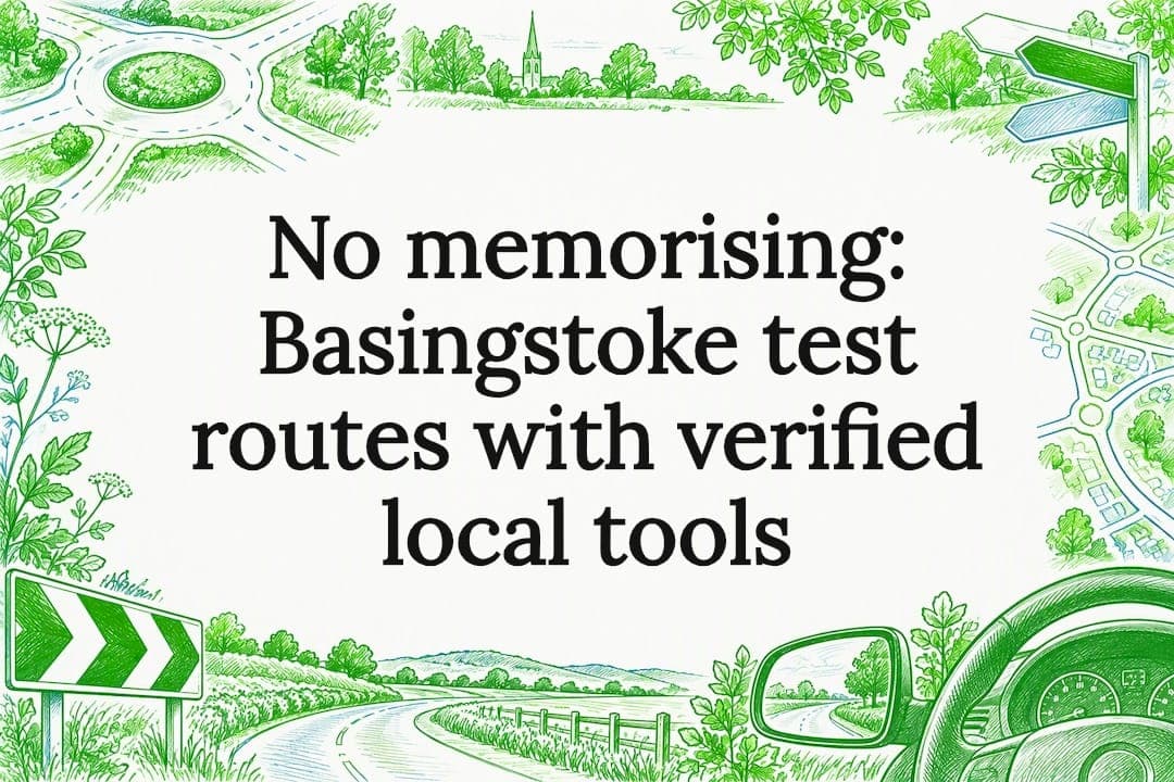 No memorising: Basingstoke test routes with verified local tools