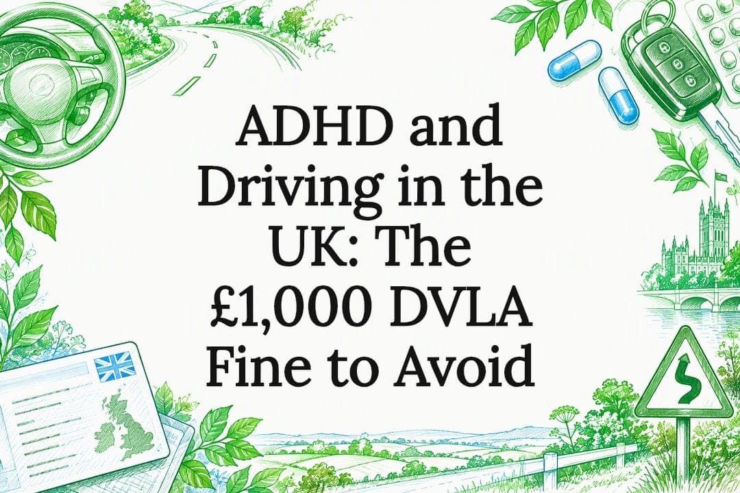 ADHD and Driving in the UK: The £1,000 DVLA Fine to Avoid