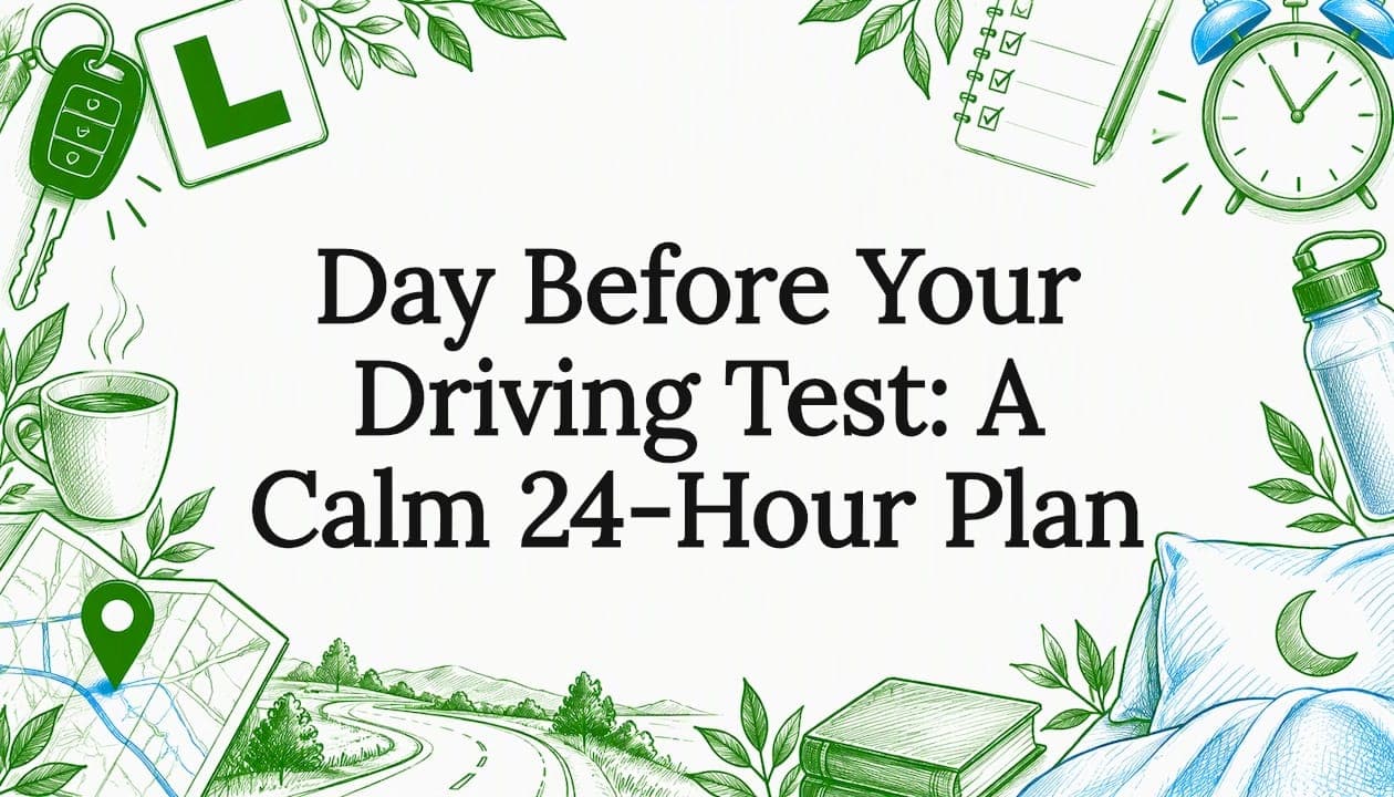Day Before Your Driving Test: A Calm 24-Hour Plan